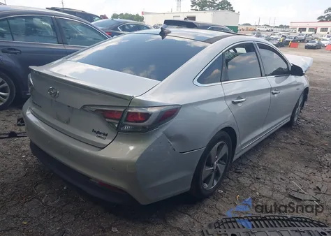 2016 Hyundai Sonata Hybrid/Limited z USA, uszkodzony, nr VIN KMHE34L16GA020777